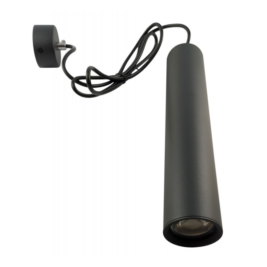 Luster na lanku KARADON 1xGU10/30W/230V 29 cm crni