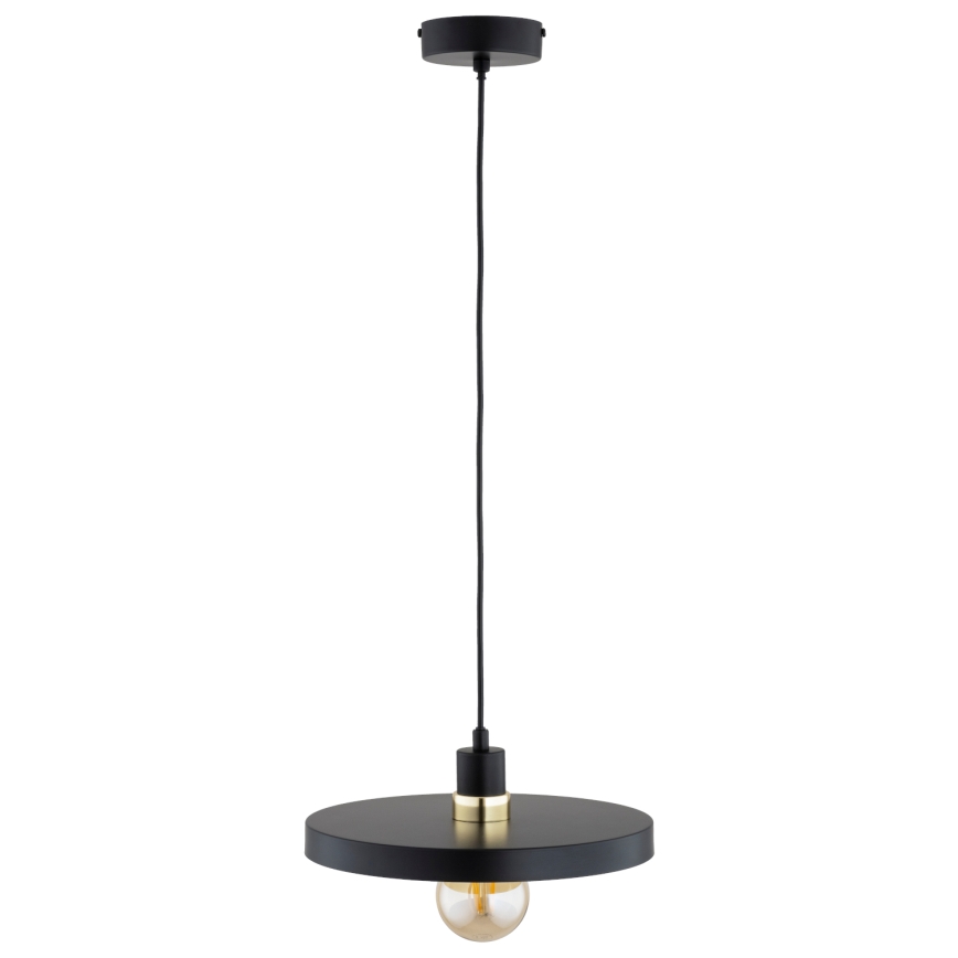 Luster na lanku LITO 1xE27/15W/230V crna