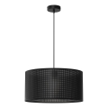 Luster na lanku LOFT SHADE 1xE27/60W/230V Ø 40 cm crna