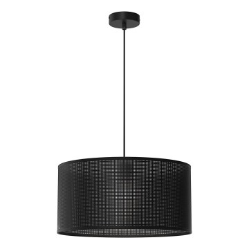 Luster na lanku LOFT SHADE 1xE27/60W/230V Ø 40 cm crna