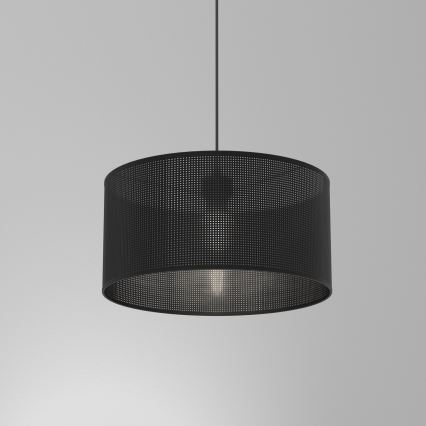 Luster na lanku LOFT SHADE 1xE27/60W/230V Ø 40 cm crna