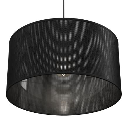 Luster na lanku LOFT SHADE 1xE27/60W/230V Ø 40 cm crna
