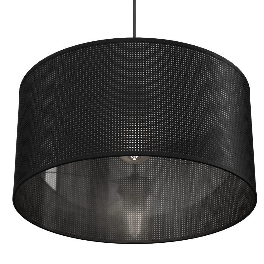 Luster na lanku LOFT SHADE 1xE27/60W/230V Ø 40 cm crna