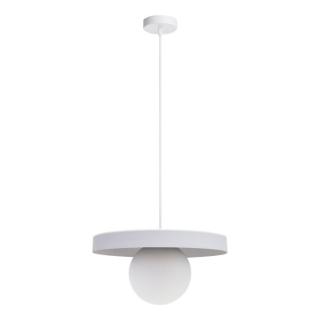 Luster na lanku LOME 1xE27/60W/230V bela