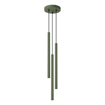 Luster na lanku PASTELO 3xG9/8W/230V zelena