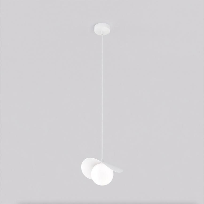 Luster na lanku RITUAL 1xG9/8W/230V bela