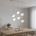 Luster na lanku RITUAL 6xG9/8W/230V bela