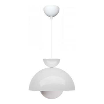Luster na lanku SALVA 1xE27/15W/230V bela