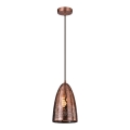 Luster na lanku SFINKS 1xE27/60W/230V bakar