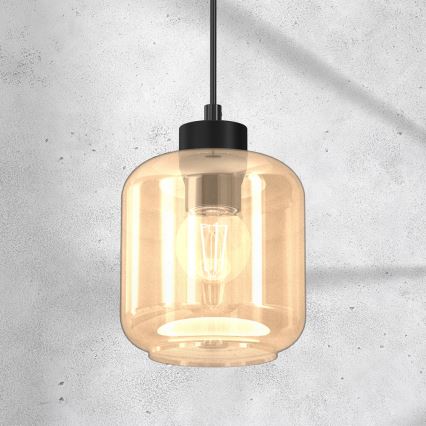 Luster na lanku SOMBRA 1xE27/60W/230V bež