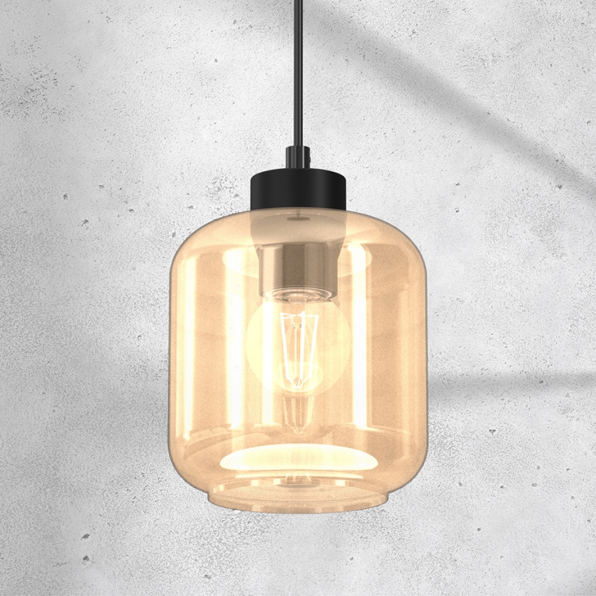 Luster na lanku SOMBRA 1xE27/60W/230V bež