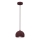 Luster na lanku SOOL 1xE27/15W/230V prečnika 15 cm bordo