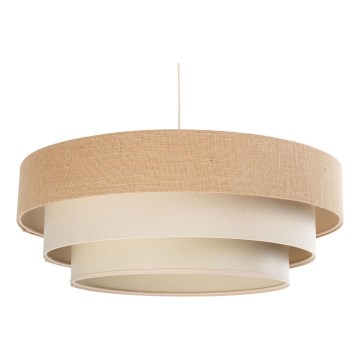 Luster na lanku TRINITI 1xE27/60W/230V prečnik 40 cm bež/krem