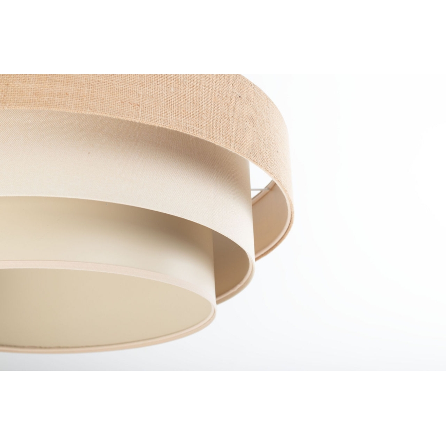 Luster na lanku TRINITI 1xE27/60W/230V prečnik 40 cm bež/krem
