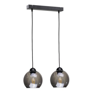 Luster na lanku UNO 2xE27/60W/230V crna