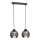 Luster na lanku UNO 2xE27/60W/230V crna
