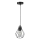 Luster na sajli 1xE27/35W/230V, prečnik 18 cm, crne boje