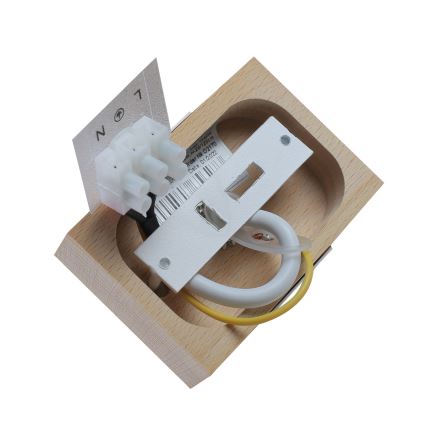 Luster na sajli 1xE27/40W/230V buk/bela