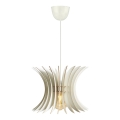 Luster na sajli 1xE27/60W/230V, bela, prečnik 20 cm