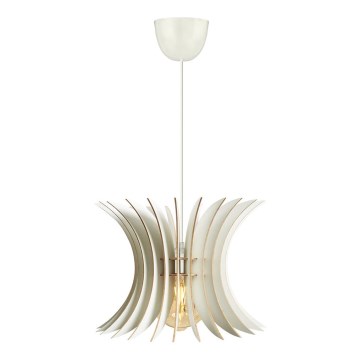 Luster na sajli 1xE27/60W/230V, bela, prečnik 20 cm