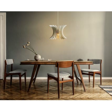 Luster na sajli 1xE27/60W/230V, bela, prečnik 20 cm