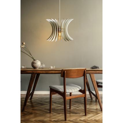 Luster na sajli 1xE27/60W/230V, bela, prečnik 20 cm
