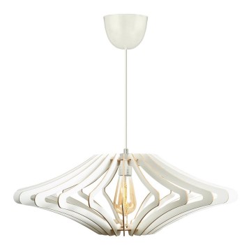 Luster na sajli 1xE27/60W/230V, beli, prečnik 59 cm