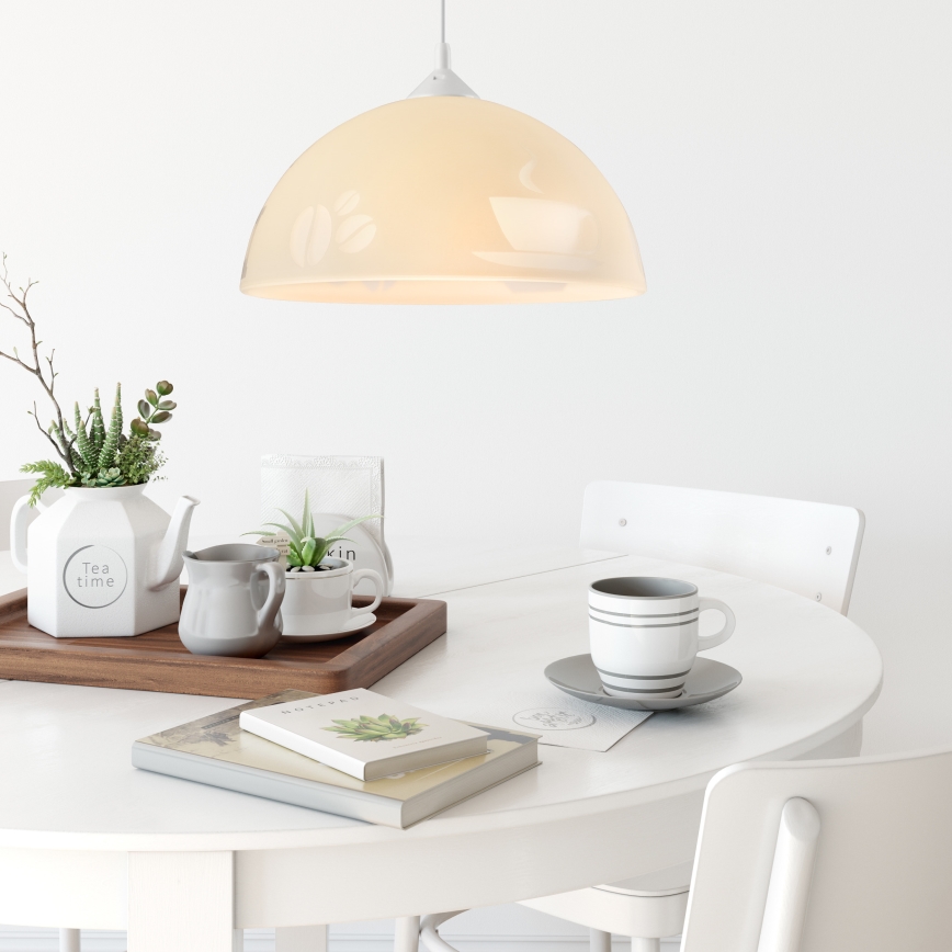 Luster na sajli 1xE27/60W/230V, boja kafe