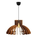 Luster na sajli 1xE27/60W/230V braon prečnik 39 cm
