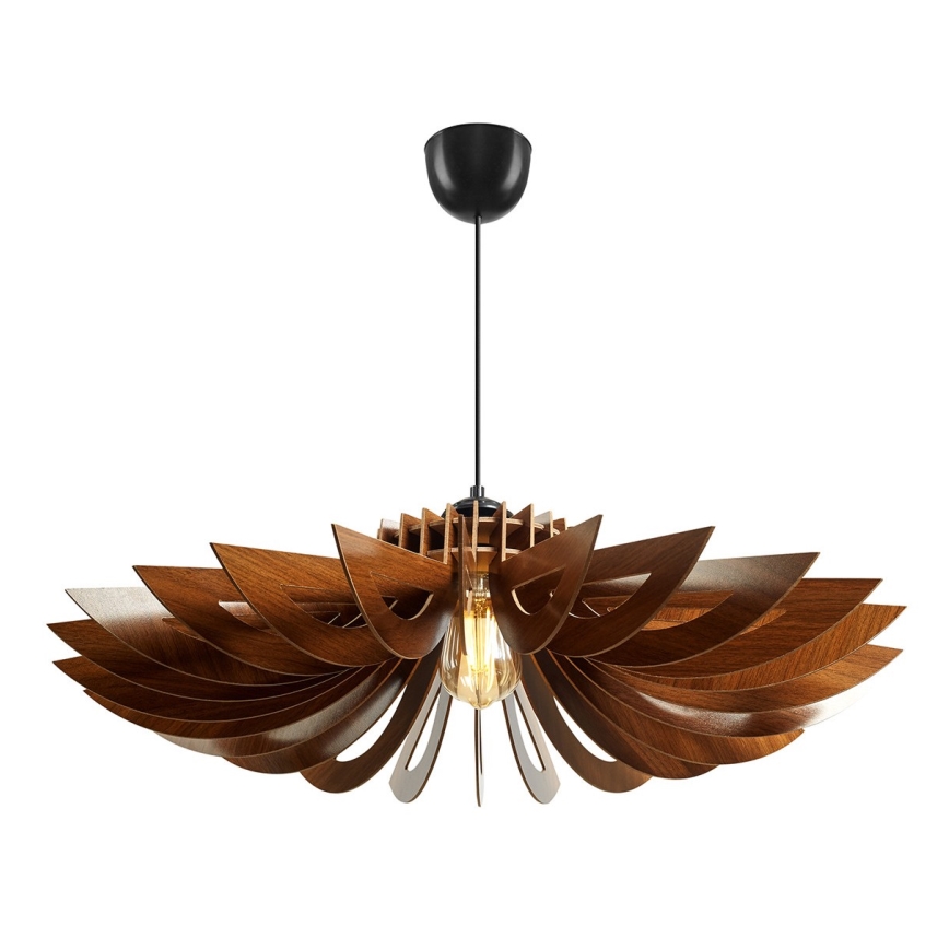 Luster na sajli 1xE27/60W/230V, braon, prečnik 68 cm