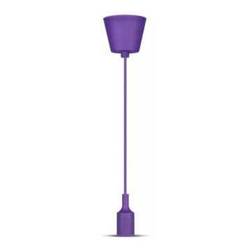Luster na sajli 1xE27/60W/230V, ljubičaste boje