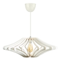 Luster na sajli 1xE27/60W/230V, prečnik 47 cm, bela