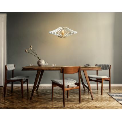 Luster na sajli 1xE27/60W/230V, prečnik 47 cm, bela