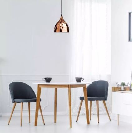 Luster na sajli 1xE27/60W/230V roze zlato