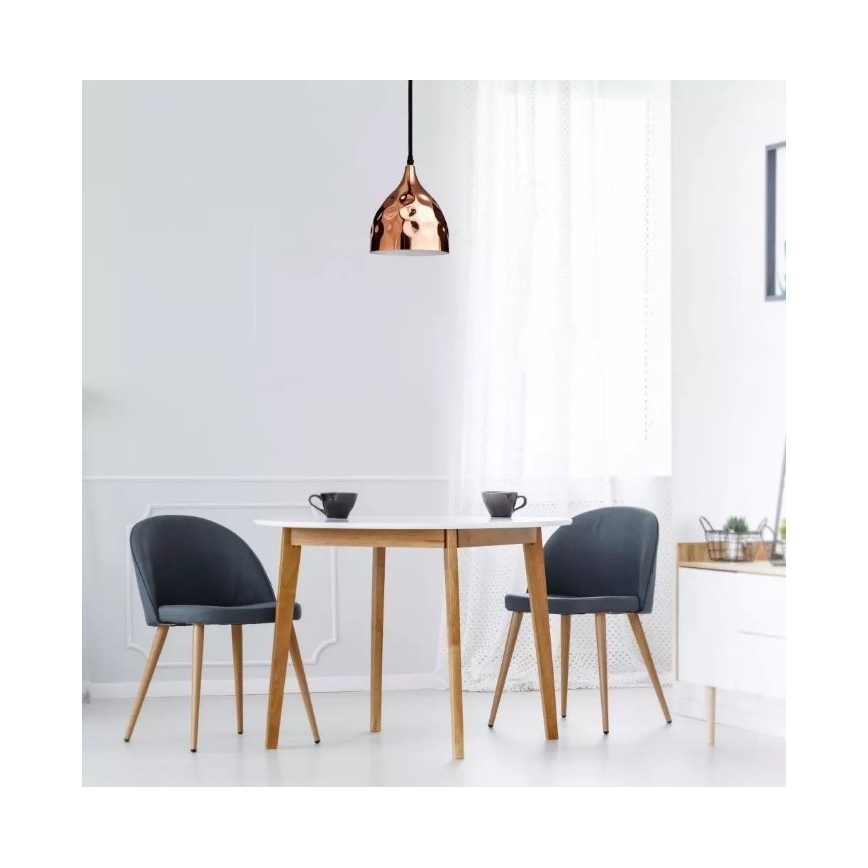 Luster na sajli 1xE27/60W/230V roze zlato