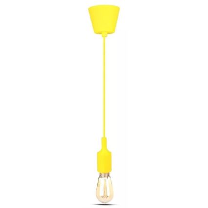 Luster na sajli 1xE27/60W/230V žut