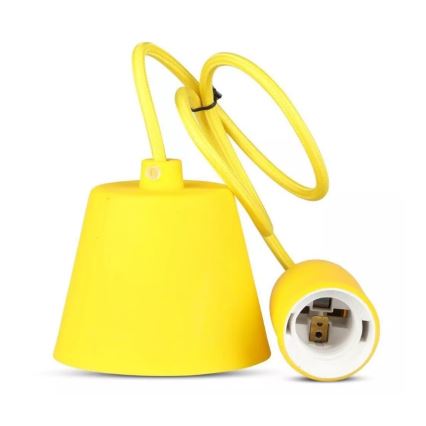 Luster na sajli 1xE27/60W/230V žut