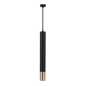 Luster na sajli 1xGU10/35W/230V 50 cm crna/zlatna