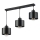 Luster na sajli 3xE27/35W/230V, crne boje