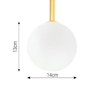 Luster na sajli 6xE27/35W/230V zlatni