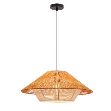 Luster na sajli AFRICA 1xE27/40W/230V prečnik 50 cm braon/krem