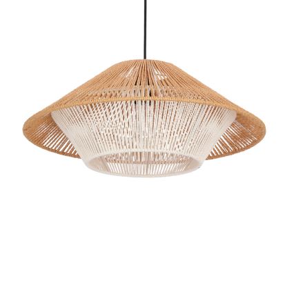 Luster na sajli AFRICA 1xE27/40W/230V prečnik 50 cm braon/krem