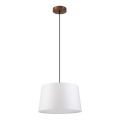 Luster na sajli AIDA 1xE27/60W/230V pr. 35 cm hrast/orah/bela