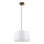 Luster na sajli AIDA 1xE27/60W/230V pr. 35 cm hrast/orah/bela