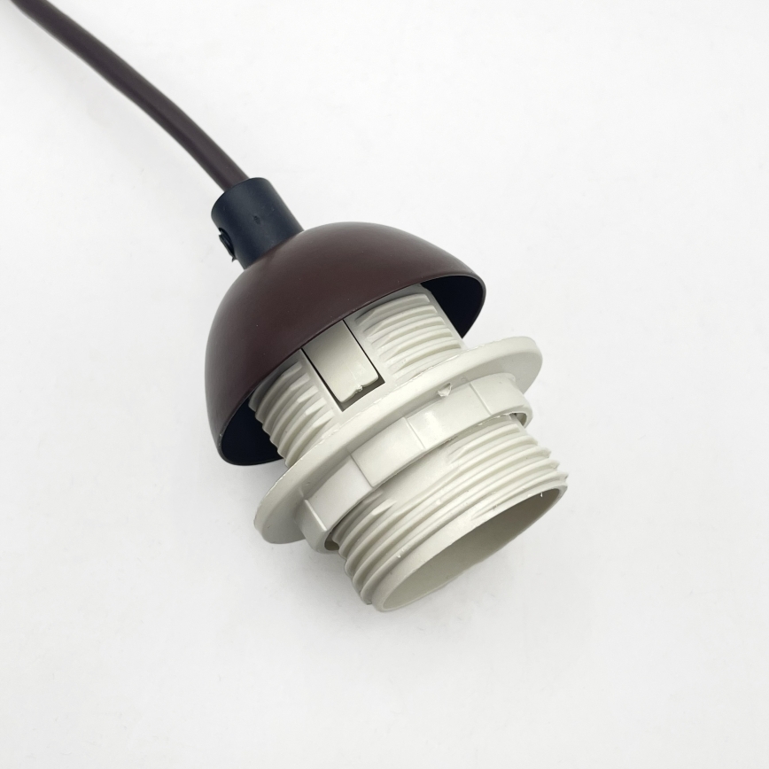 Luster na sajli AIDA 1xE27/60W/230V pr. 35 cm hrast/orah/bela