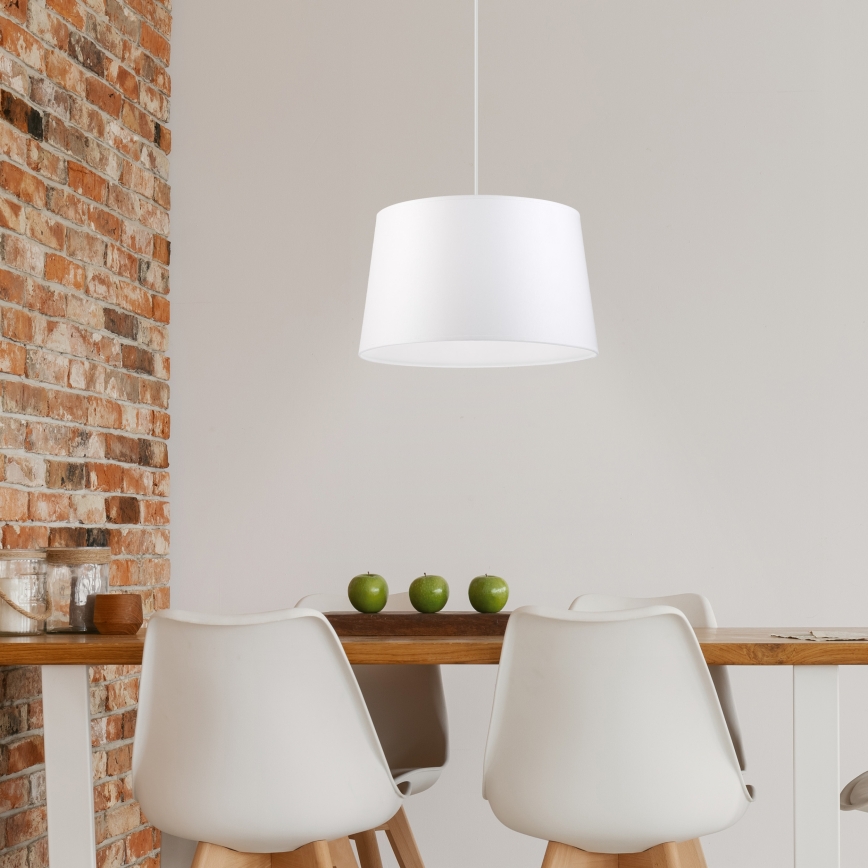 Luster na sajli AIDA 1xE27/60W/230V prečnik 35 cm hrast/bela