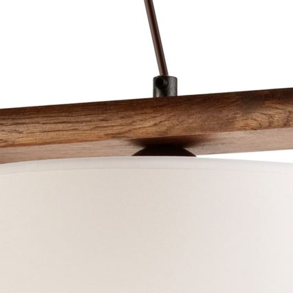 Luster na sajli AIDA 2xE27/60W/230V Ø 35 cm hrast/orah