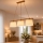 Luster na sajli AIDA 3xE27/15W/230V prečnik 25 cm hrast/krem