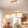 Luster na sajli AIDA 3xE27/60W/230V, prečnik 25 cm, hrast
