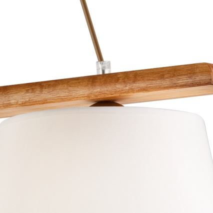 Luster na sajli AIDA 3xE27/60W/230V, prečnik 25 cm, hrast